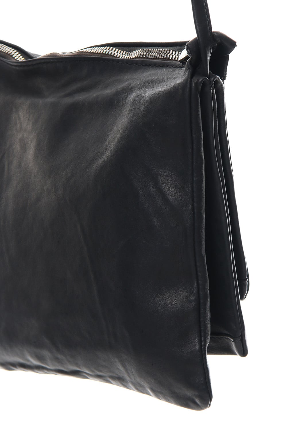 Leather Shoulder Bag Soft Kangaroo Full Grain Large 3 Pockets - PKT04M - GUIDI