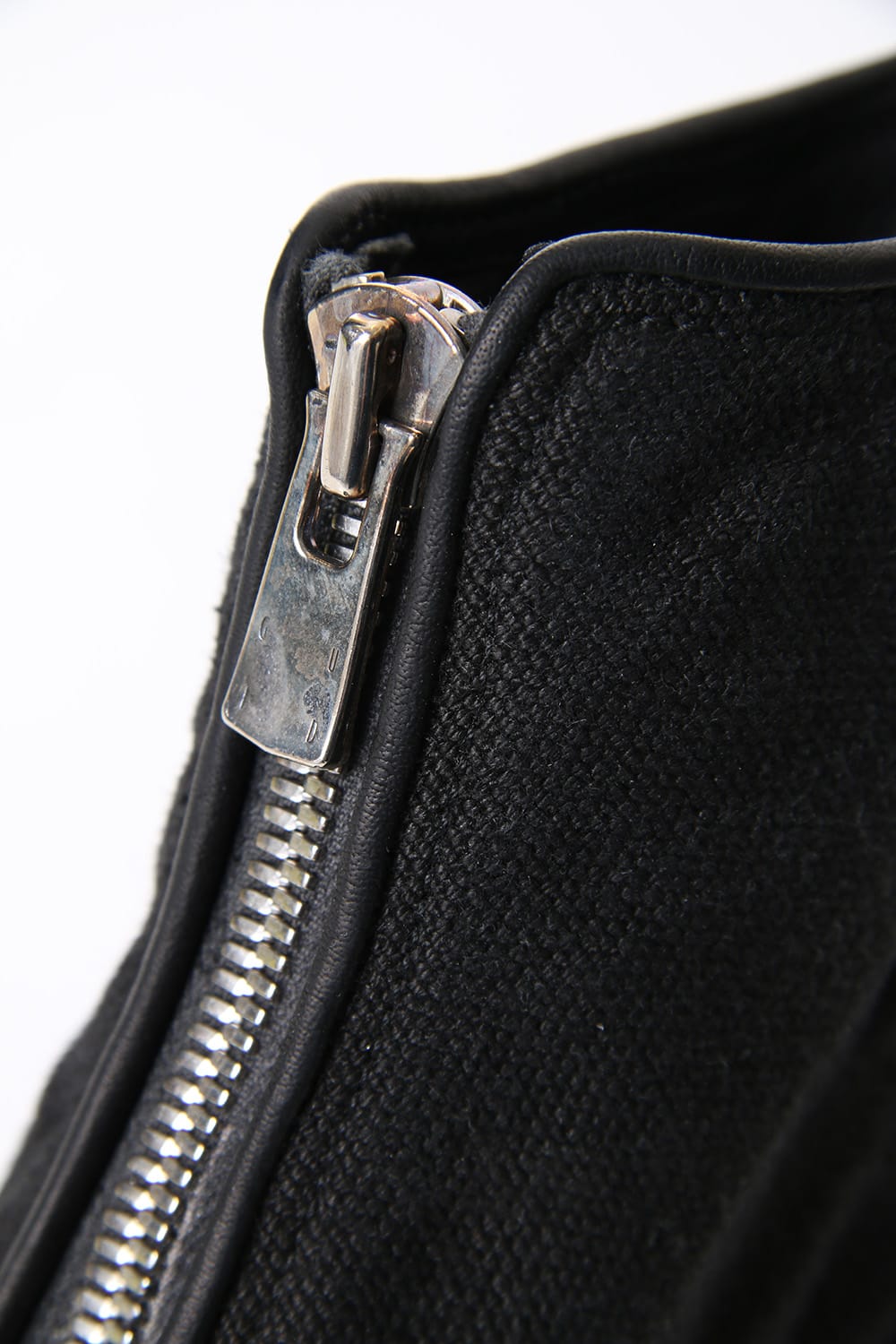 Front Zip Boots Double Sole - Linen - Black