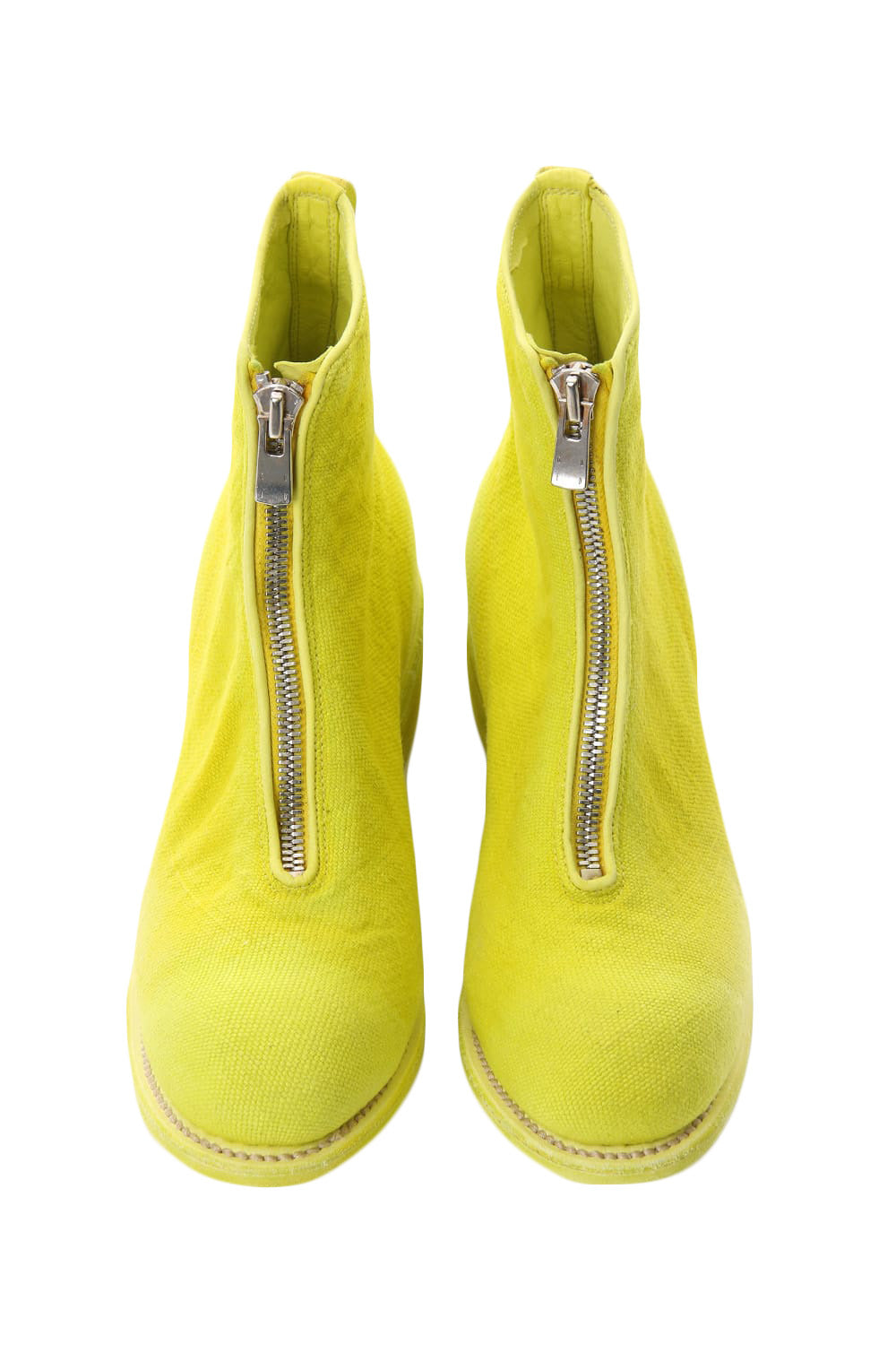 Front Zip Boots Double Sole - Linen - CO47T