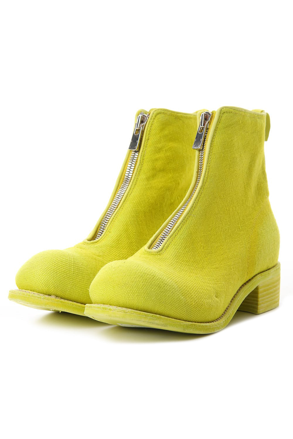 Front Zip Boots Double Sole - Linen - CO47T