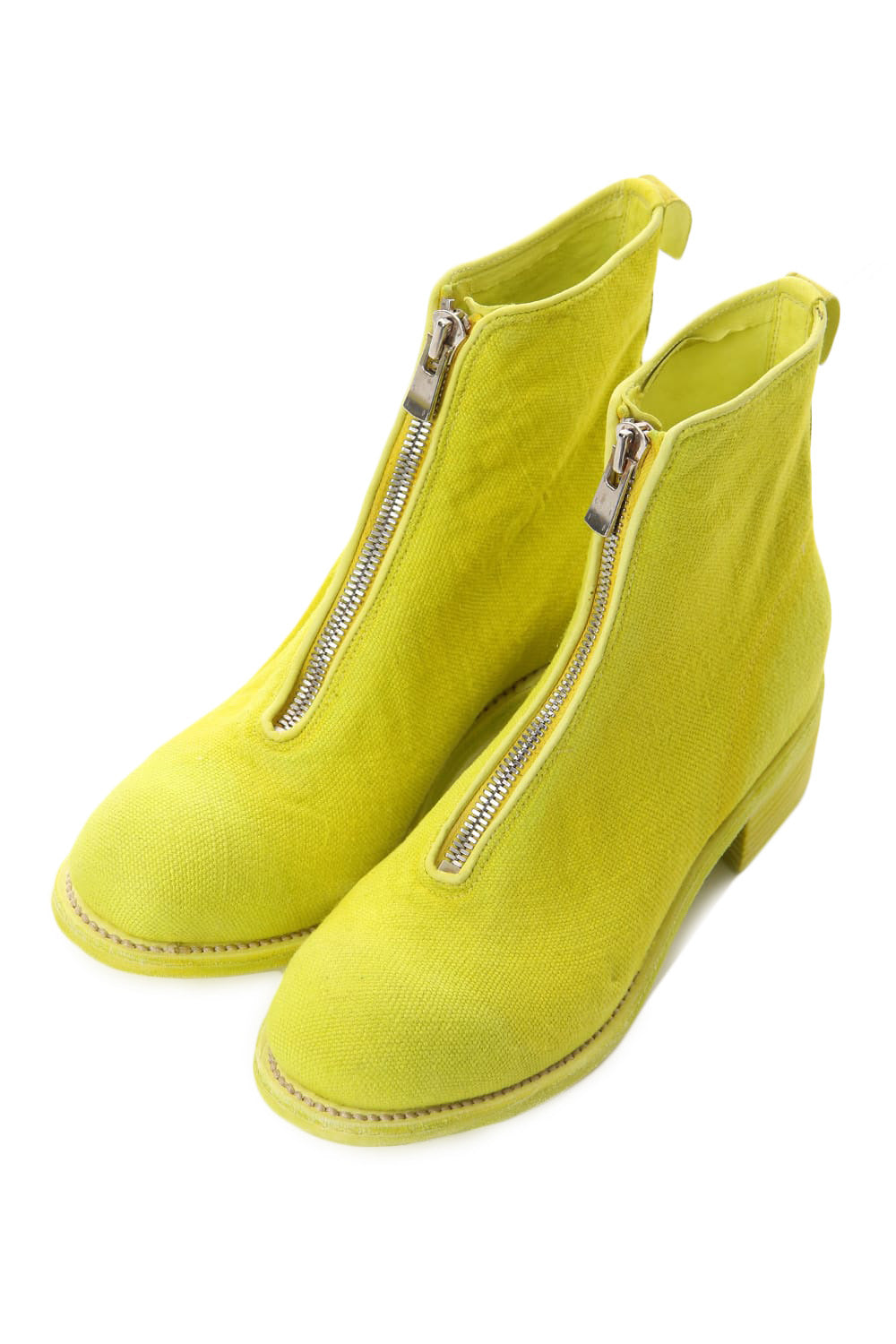 Front Zip Boots Double Sole - Linen - CO47T