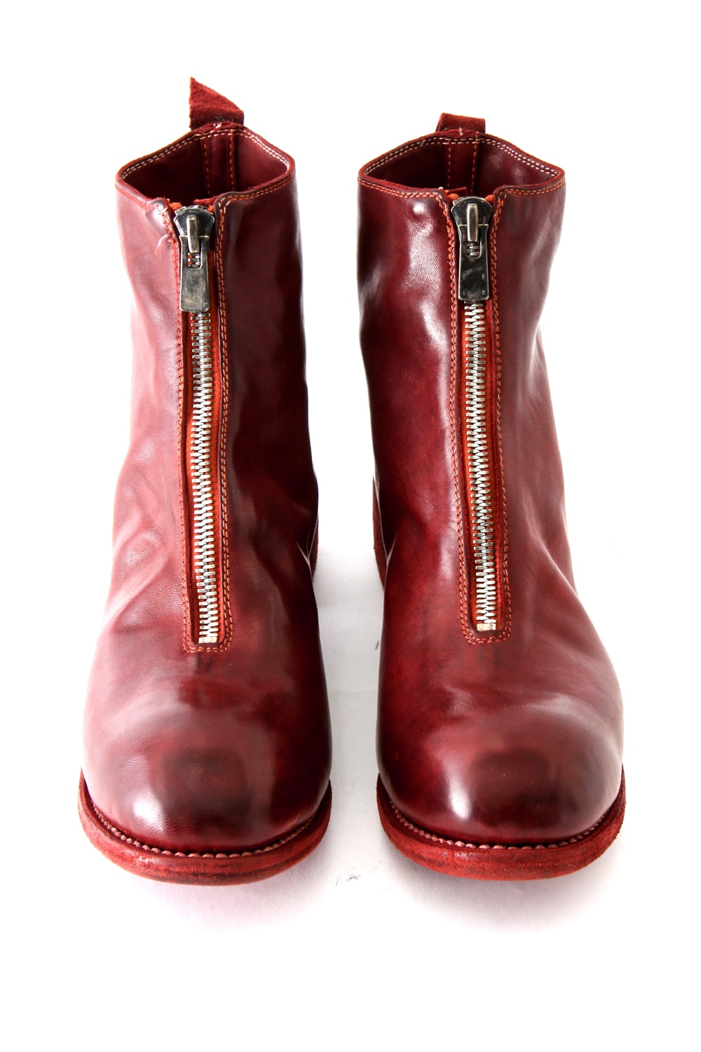 Front Zip Boots Double Sole - Horse Full Grain Leather