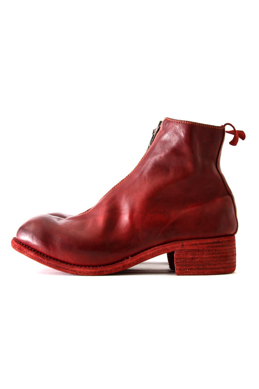 Front Zip Boots Double Sole - Horse Full Grain Leather