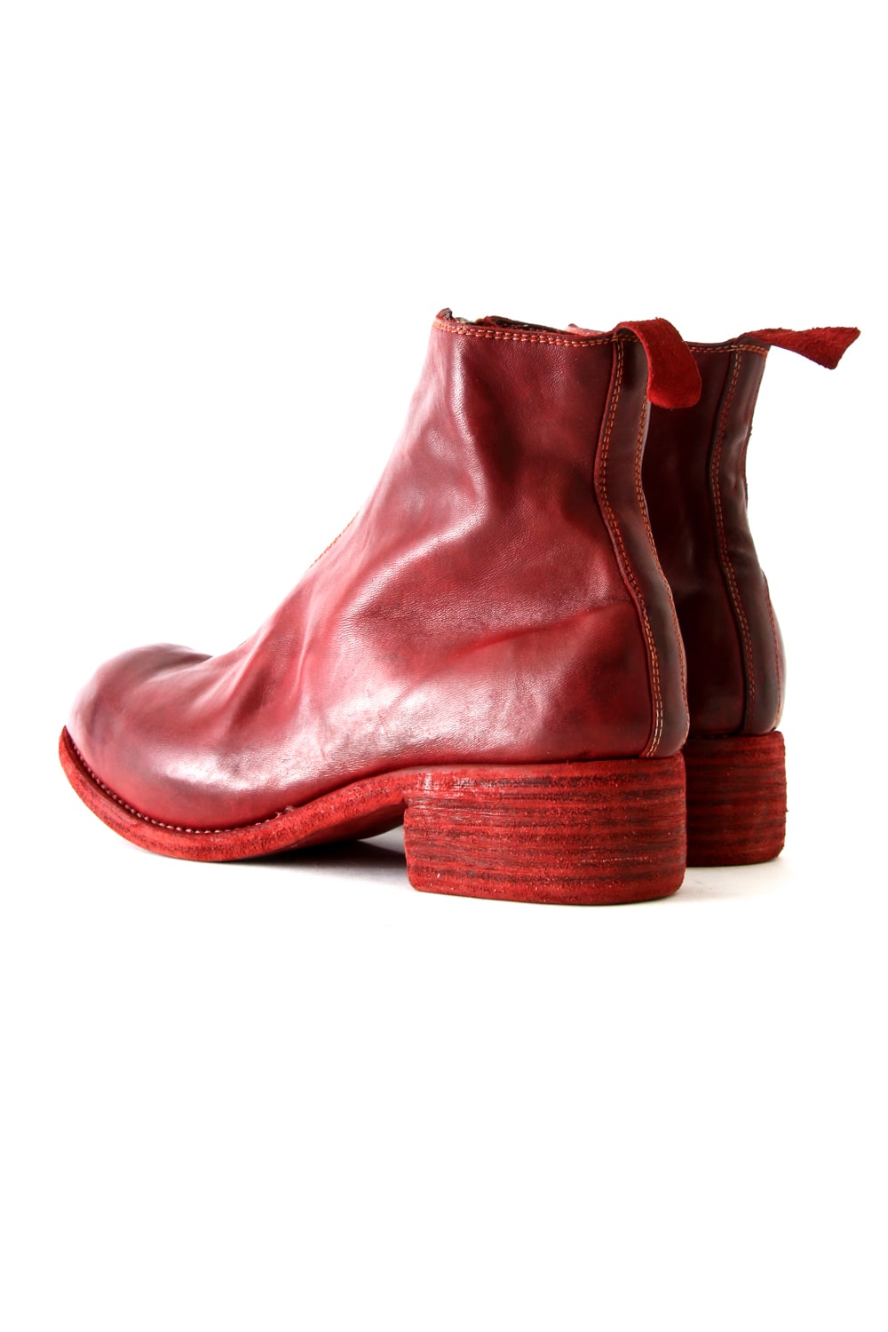 Front Zip Boots Double Sole - Horse Full Grain Leather