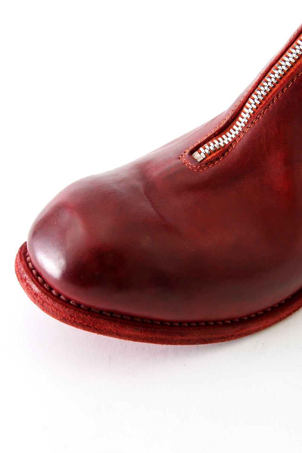 Front Zip Boots Double Sole - Horse Full Grain Leather