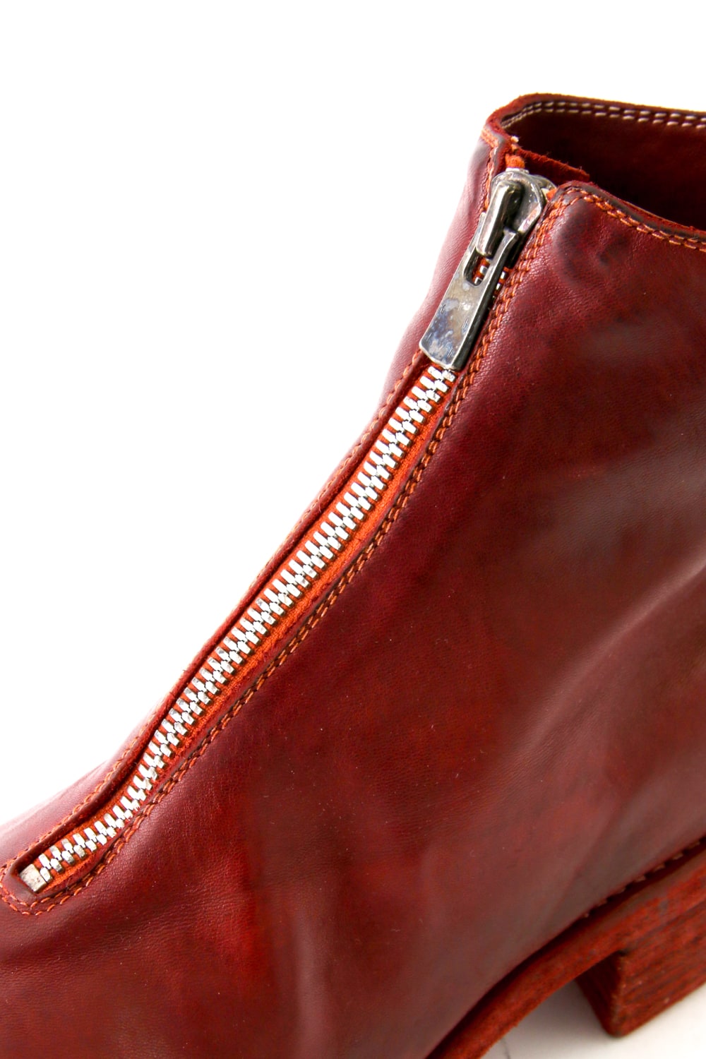Front Zip Boots Double Sole - Horse Full Grain Leather