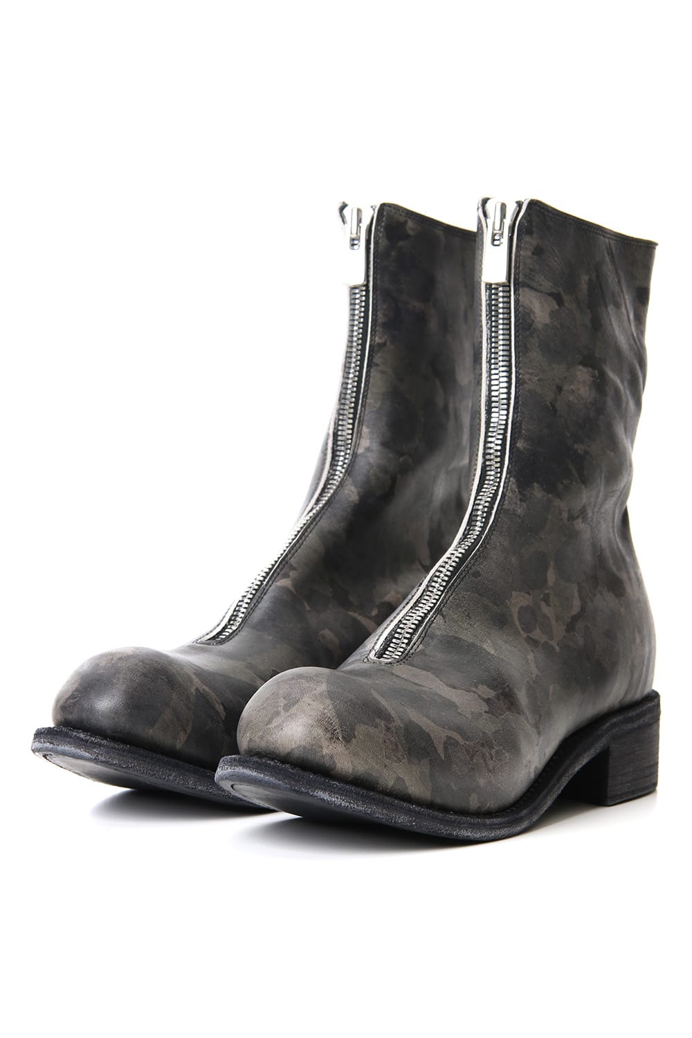 Limited Long Front Zip Boots - Horse Full Grain Leather - METRO