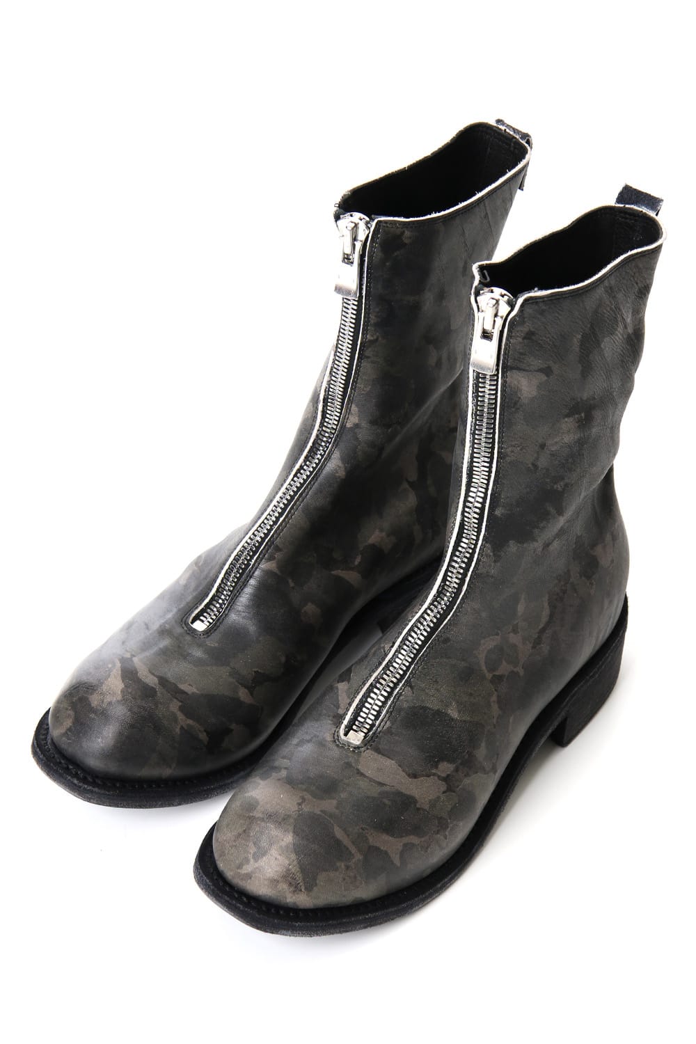 Limited Long Front Zip Boots - Horse Full Grain Leather - METRO