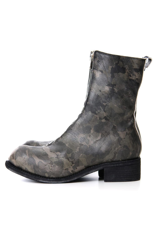 Limited Long Front Zip Boots - Horse Full Grain Leather - METRO