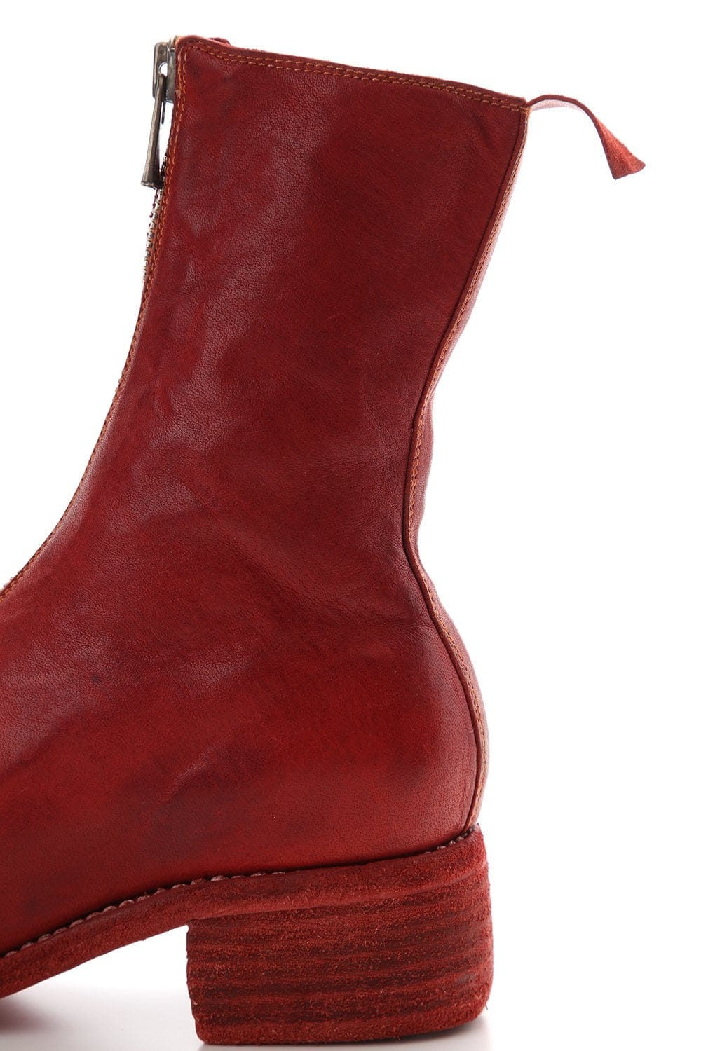 Women's Long Front Zip Boots - Horse Full Grain Leather