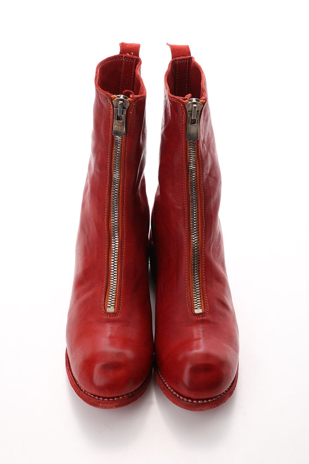 Women's Long Front Zip Boots - Horse Full Grain Leather