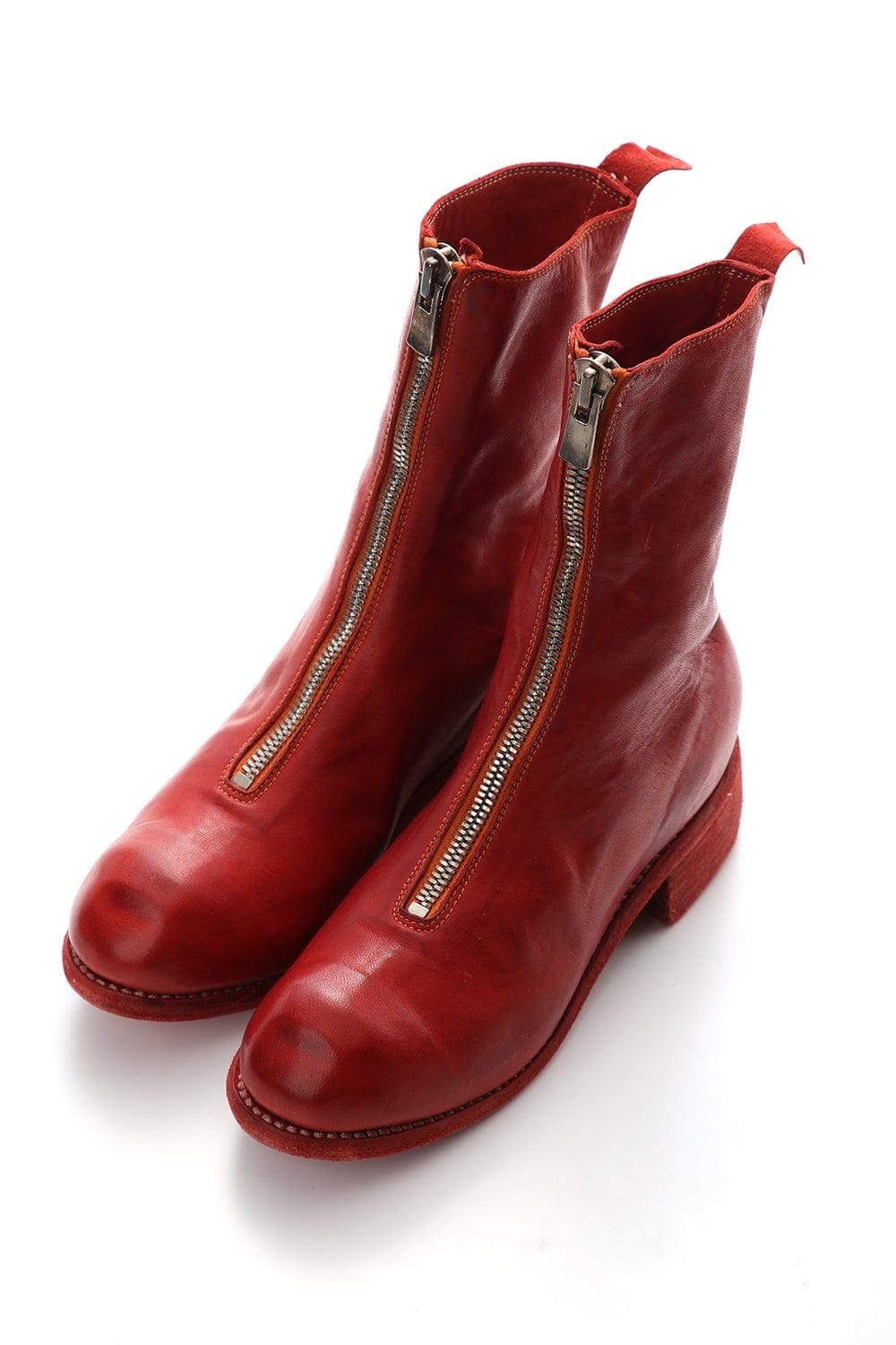 Women's Long Front Zip Boots - Horse Full Grain Leather