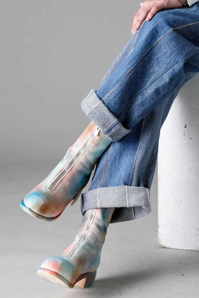 Limited Long Front Zip Boots - Horse Full Grain Leather - ART