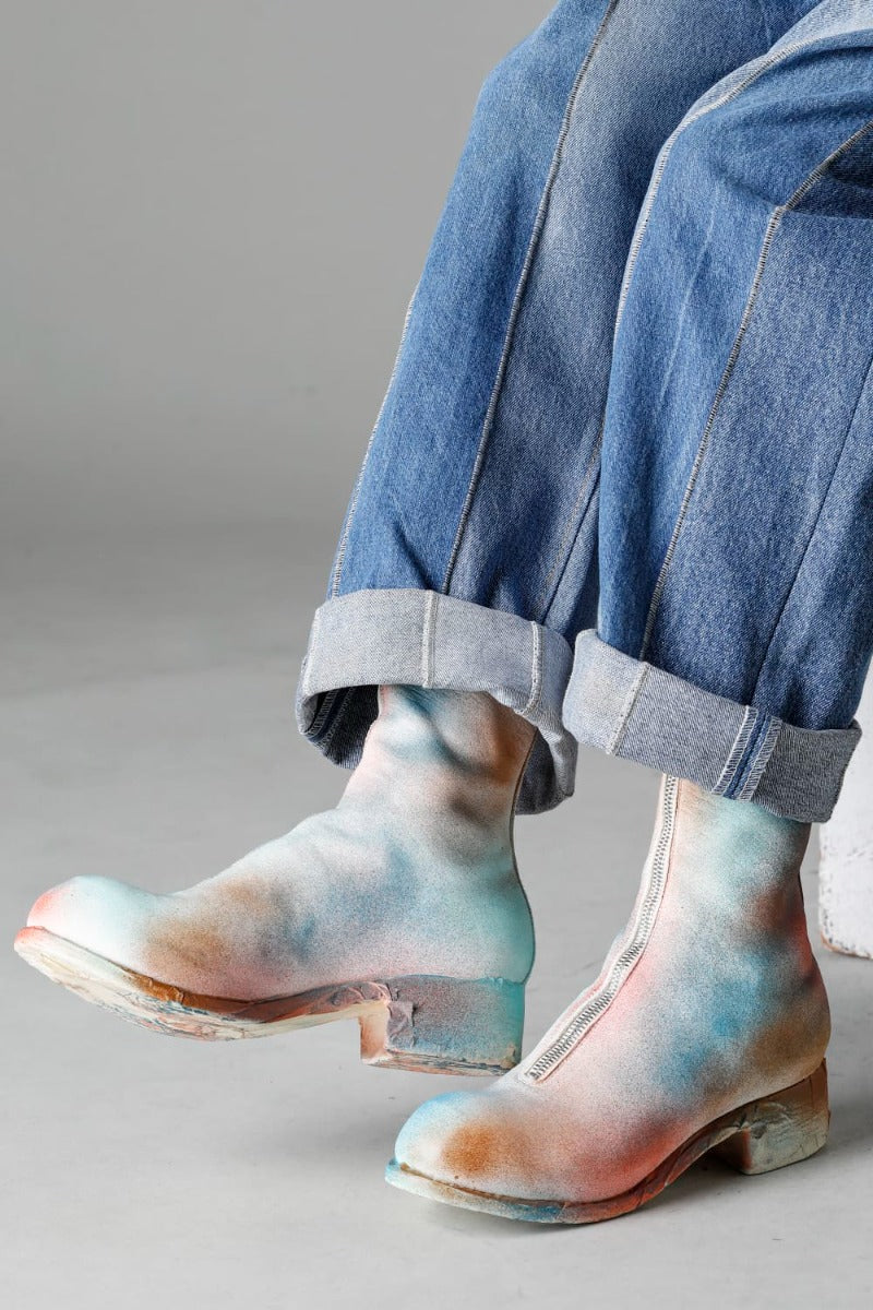 Limited Long Front Zip Boots - Horse Full Grain Leather - ART