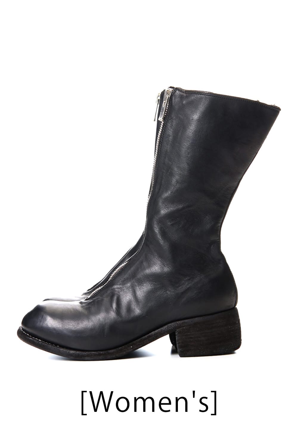 Super Long Front Zip Boots - Soft Horse Full Grain Leather - PL9