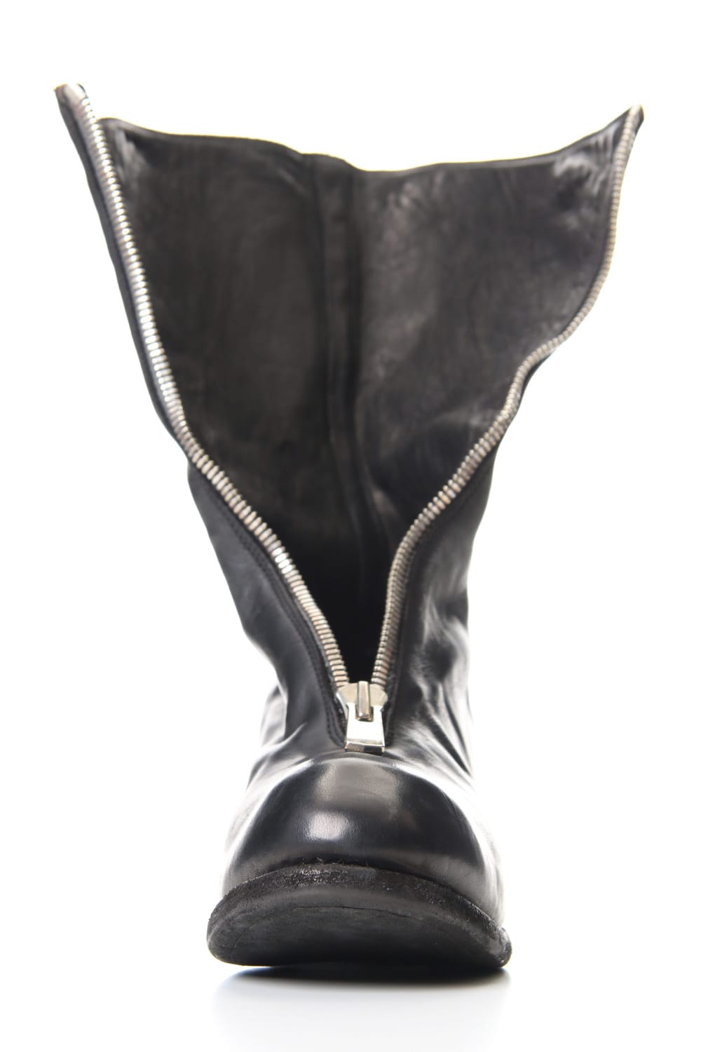 Super Long Front Zip Boots - Soft Horse Full Grain Leather - PL9