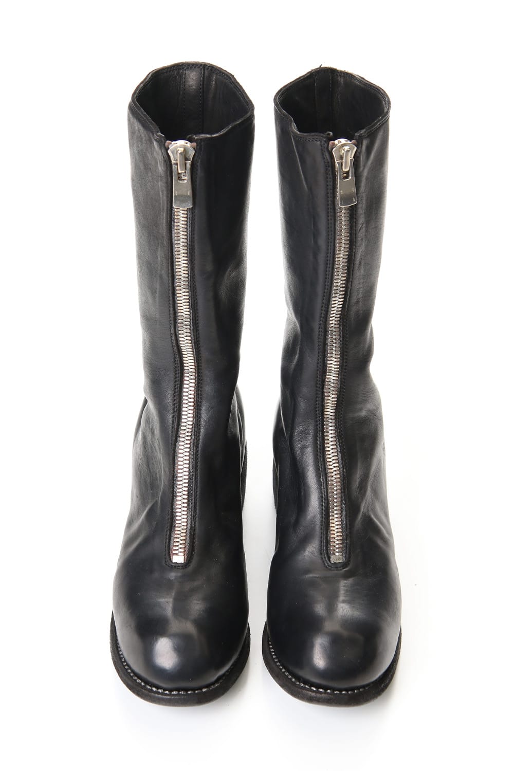 Super Long Front Zip Boots - Soft Horse Full Grain Leather - PL9