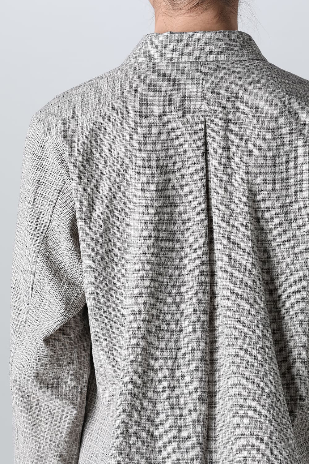 plain shirt light color check - A