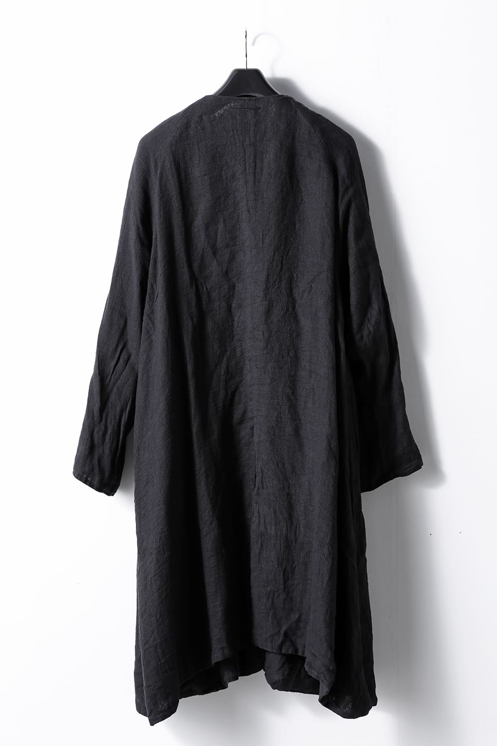 Collarless Coat Reversible Black/Black