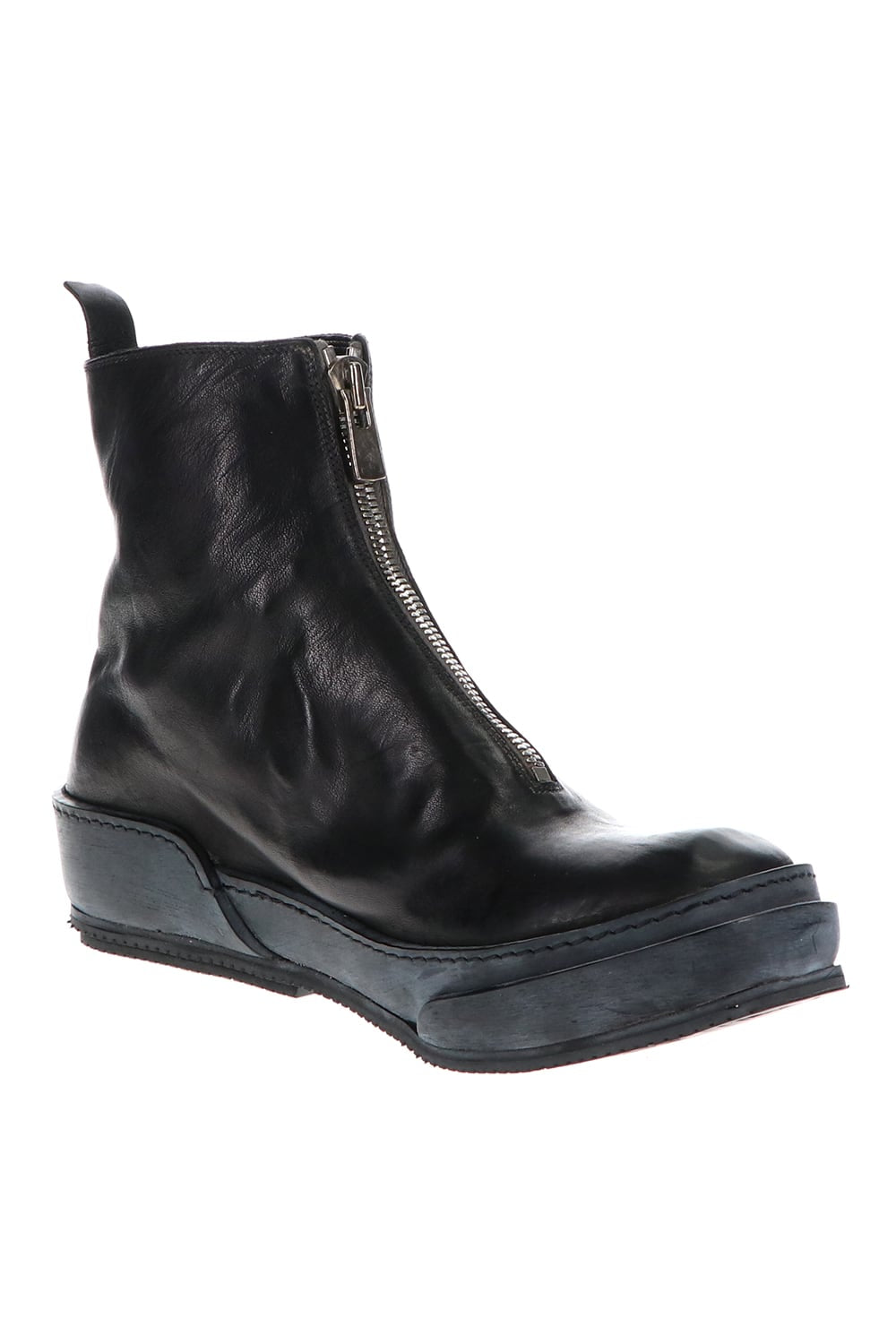 Soft Horse Full Grain Lined Front Zip Boots Black - PLS