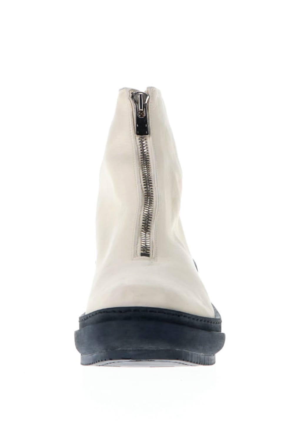 Soft Horse Full Grain Lined Front Zip Boots White - PLS