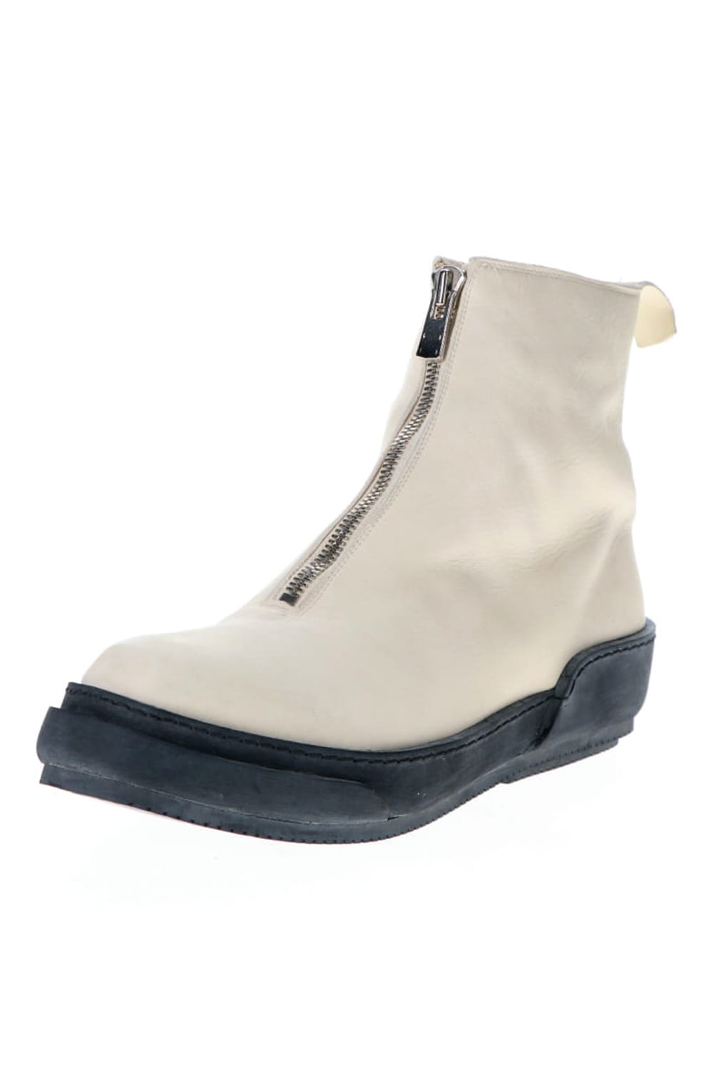 Soft Horse Full Grain Lined Front Zip Boots White - PLS