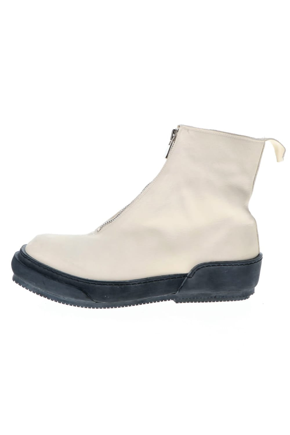 Soft Horse Full Grain Lined Front Zip Boots White - PLS