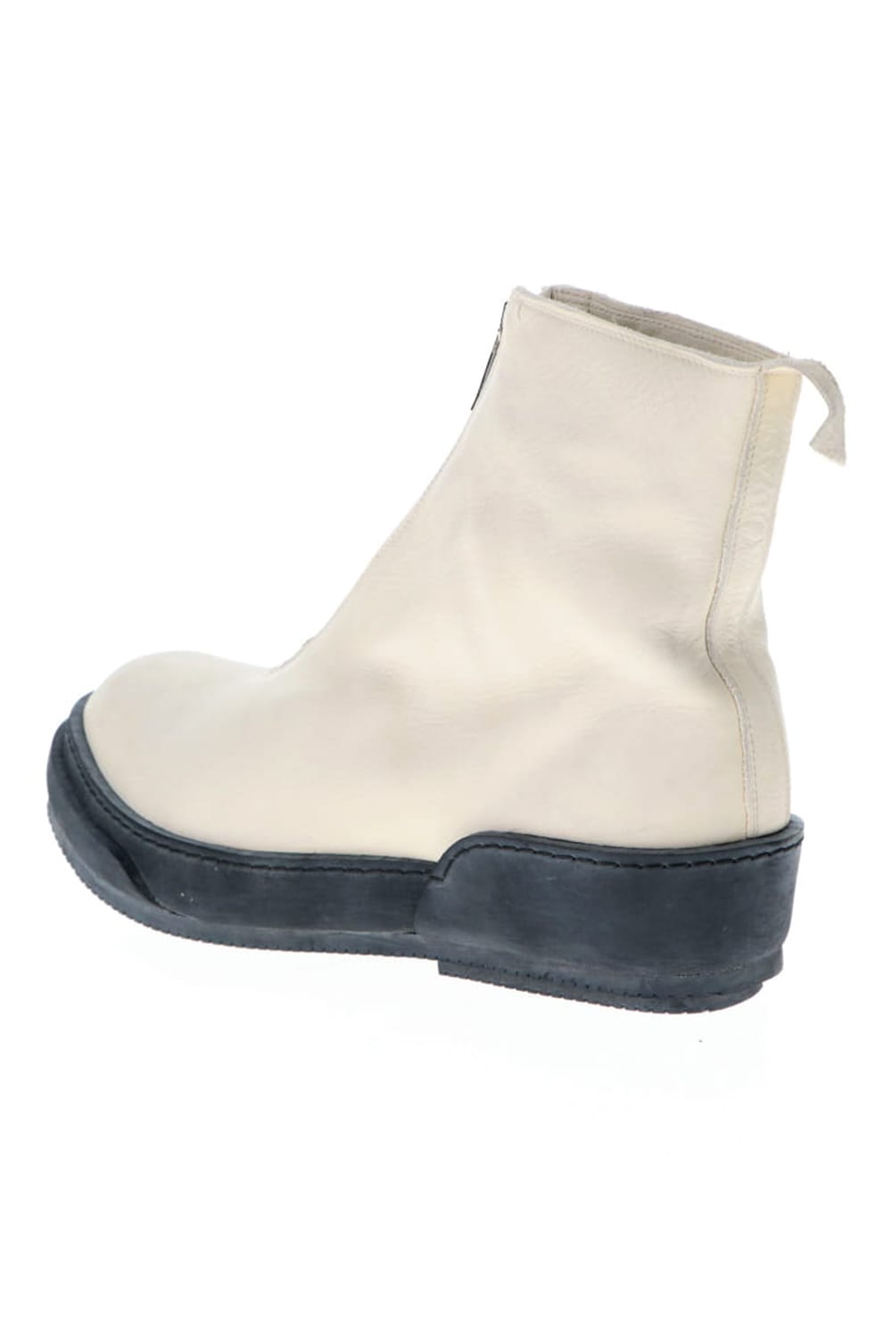 Soft Horse Full Grain Lined Front Zip Boots White - PLS