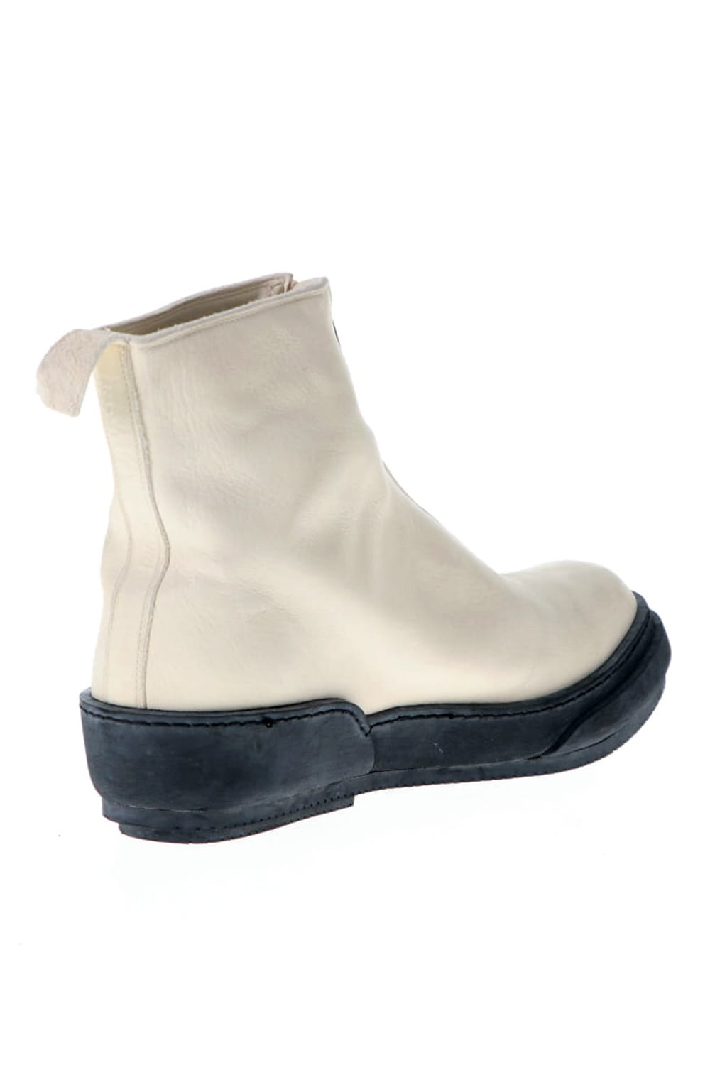 Soft Horse Full Grain Lined Front Zip Boots White - PLS