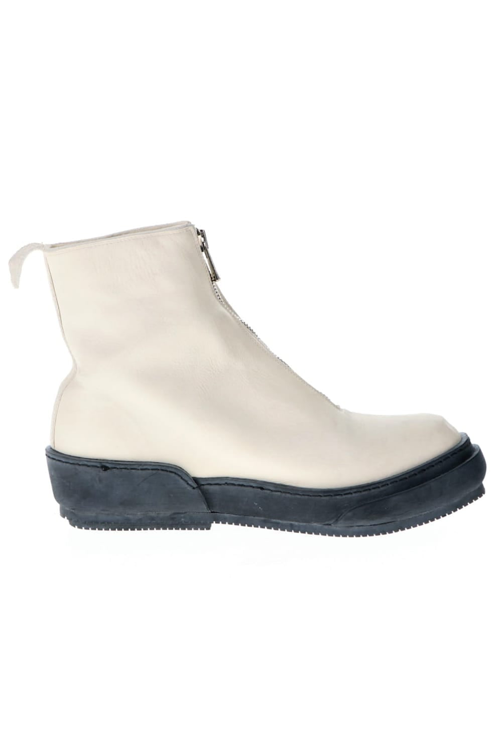 Soft Horse Full Grain Lined Front Zip Boots White - PLS