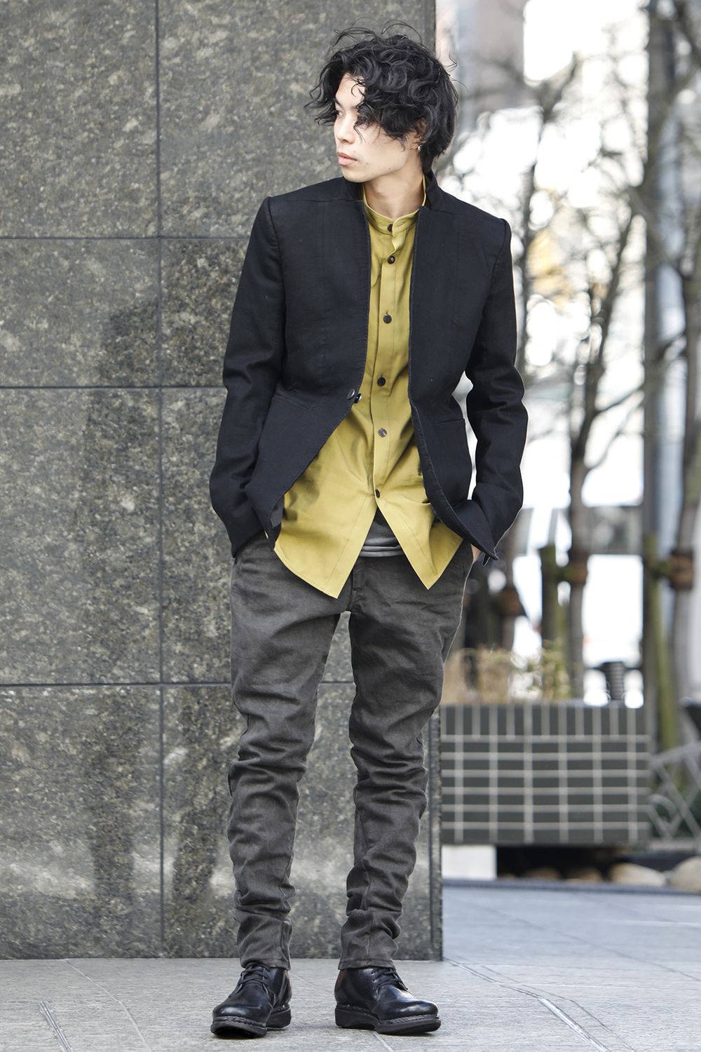 FASCINATE Limited Denim Slim Pants Charcoal