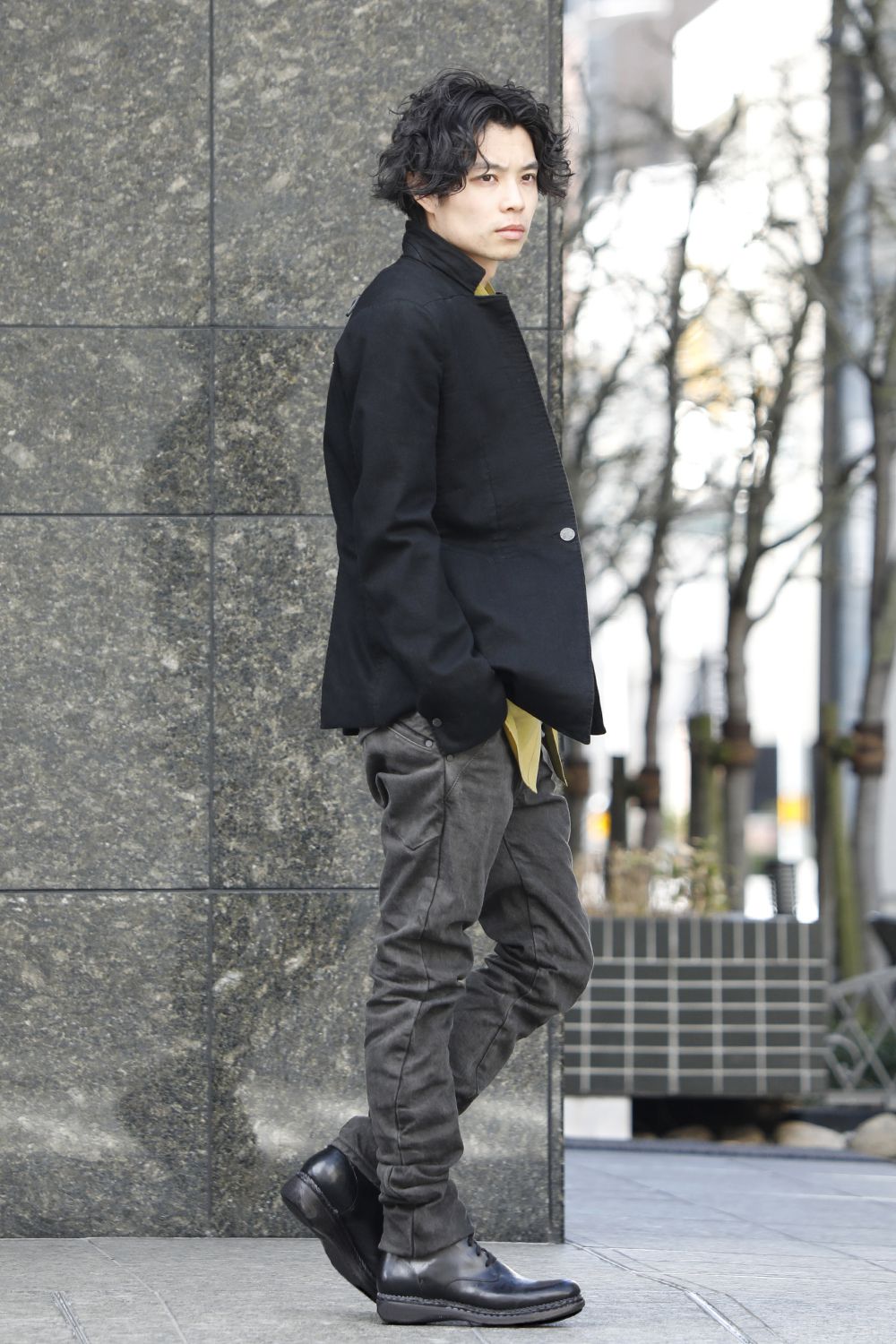 FASCINATE Limited Denim Slim Pants Charcoal