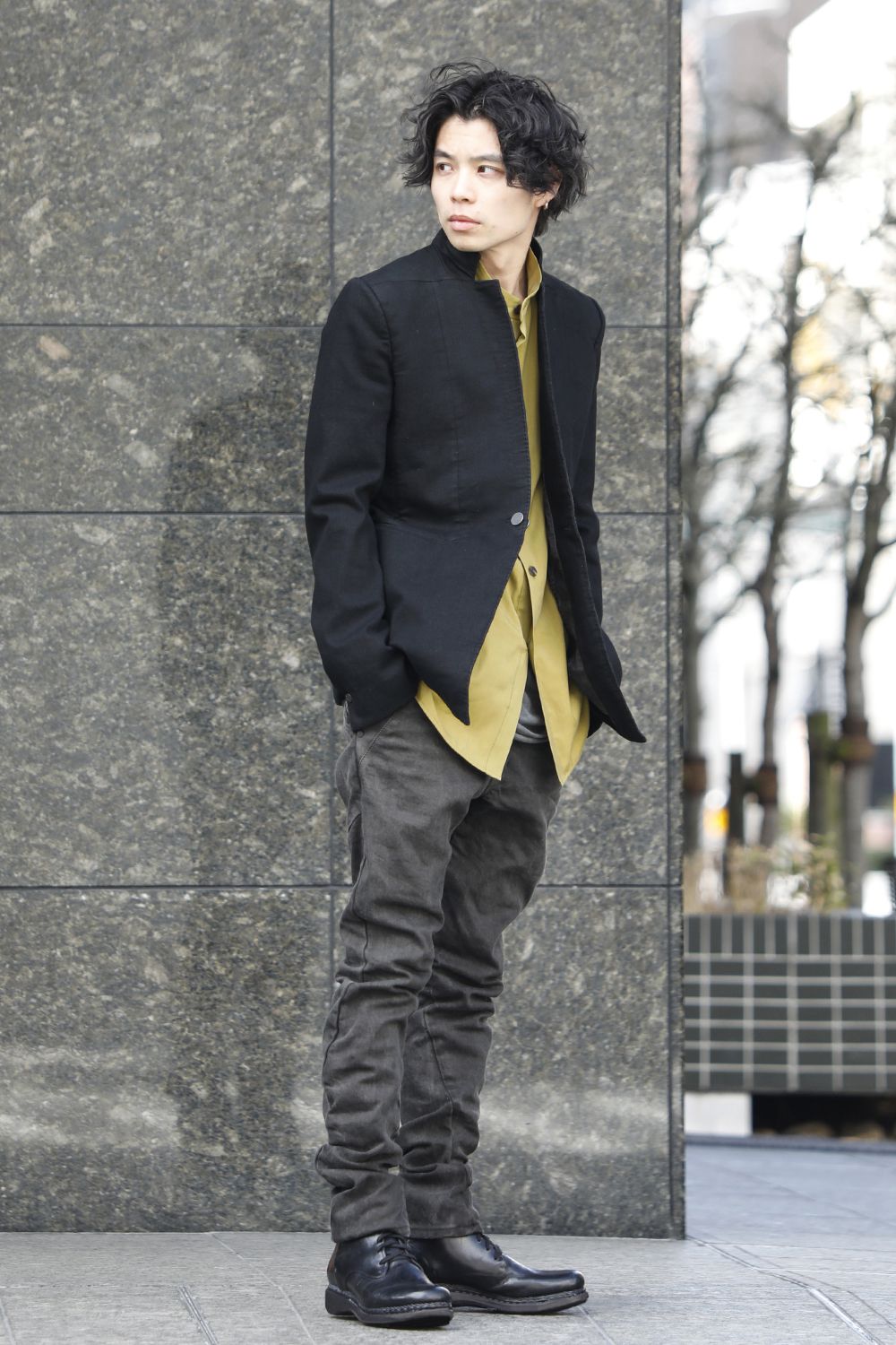 FASCINATE Limited Denim Slim Pants Charcoal