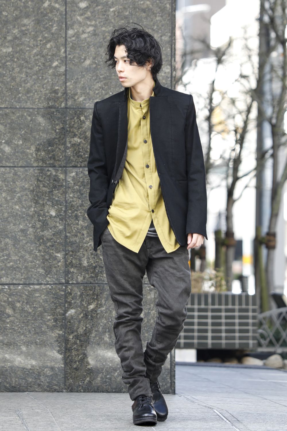 FASCINATE Limited Denim Slim Pants Charcoal