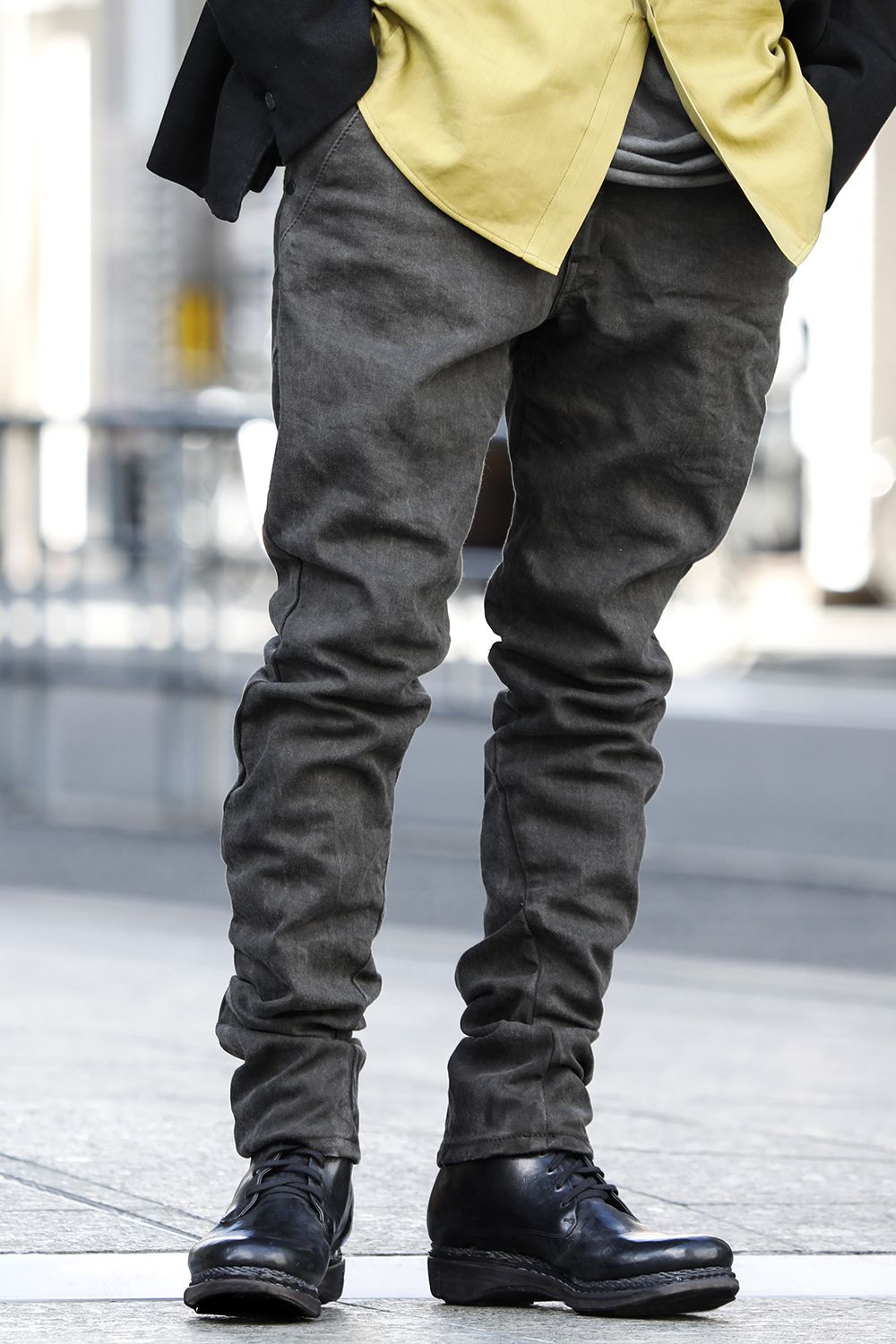 FASCINATE Limited Denim Slim Pants Charcoal