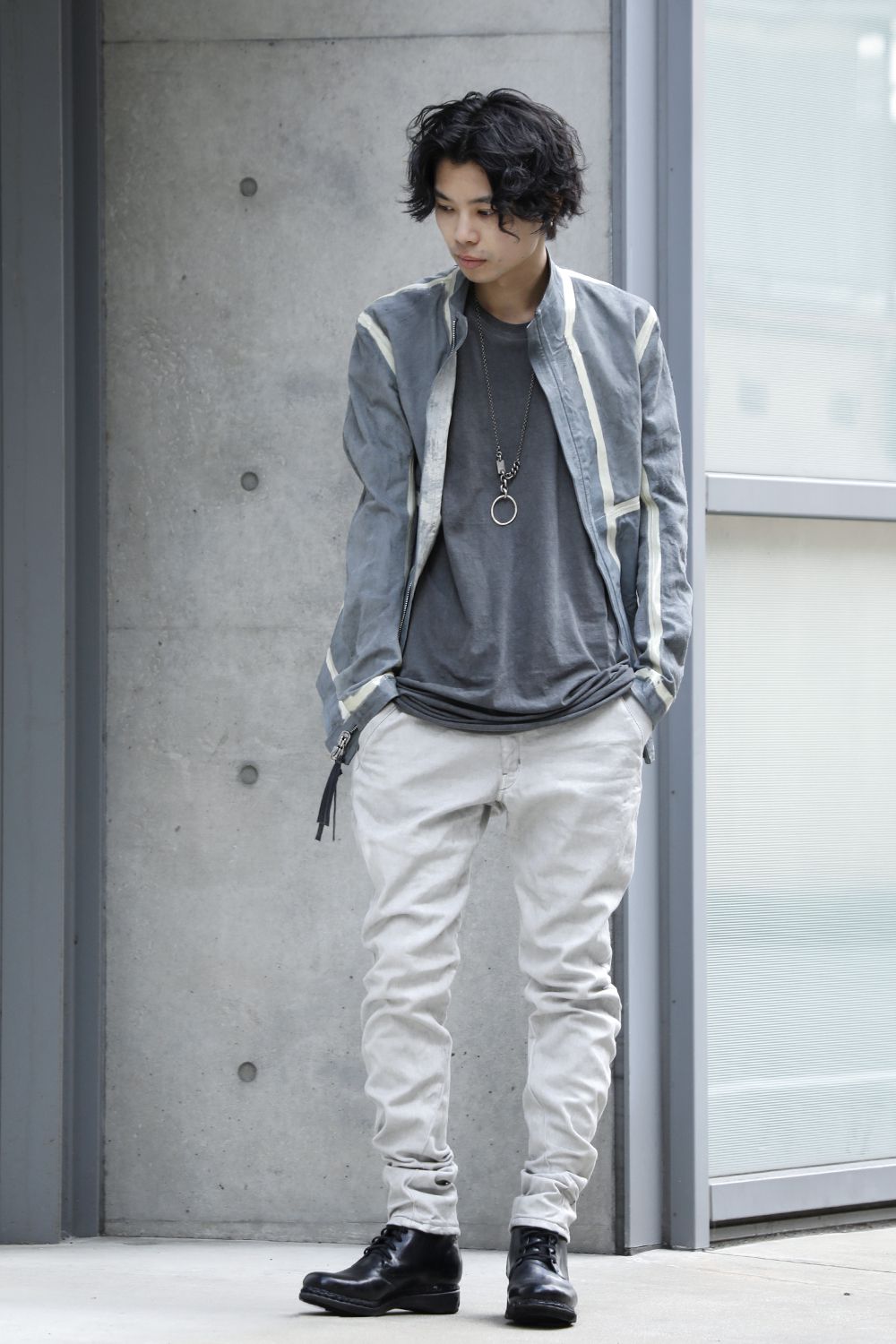 FASCINATE Limited Denim Slim Pants L.Charcoal