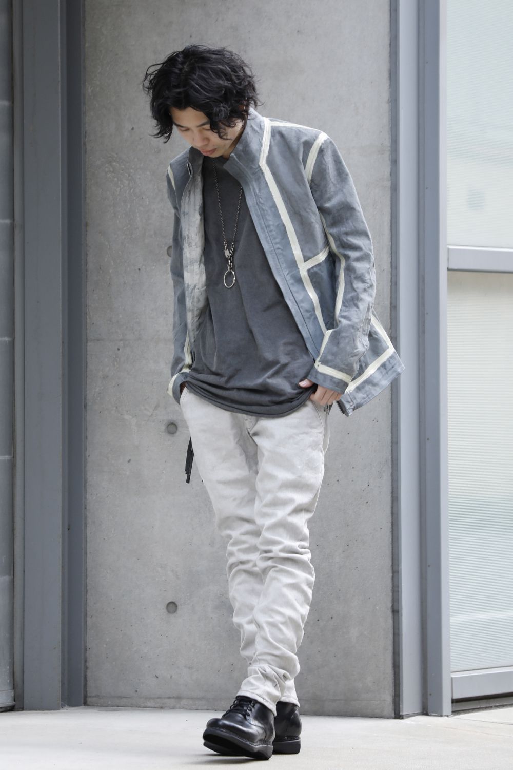 FASCINATE Limited Denim Slim Pants L.Charcoal