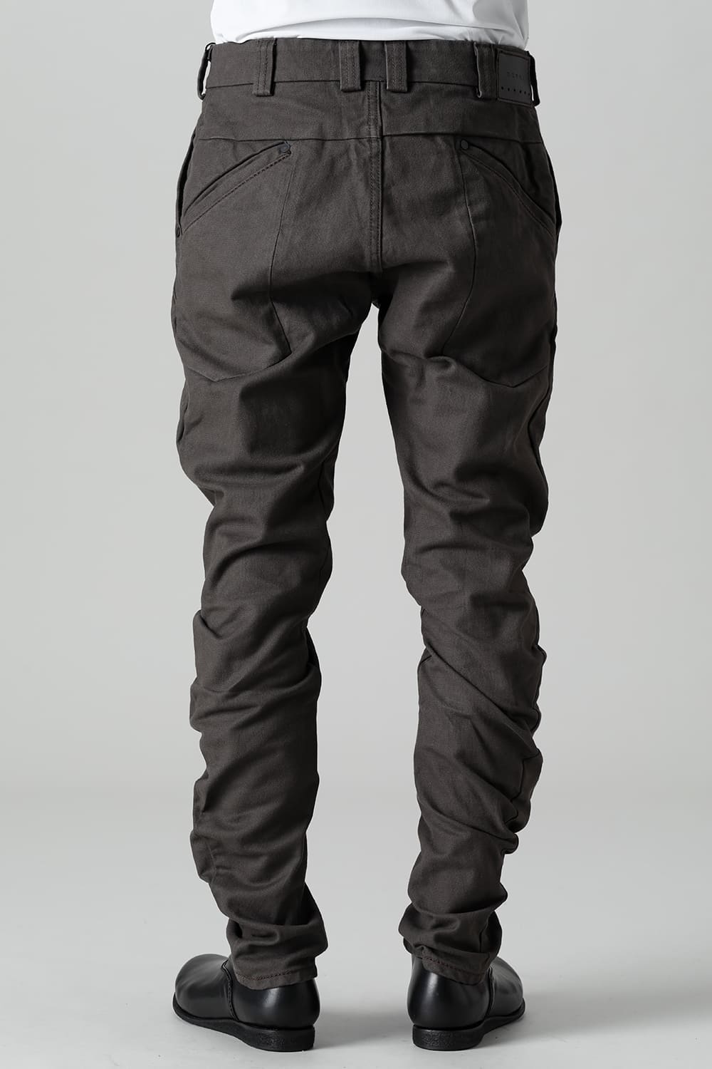 Slim pants Cavalry twill Garment wash Lava Stone