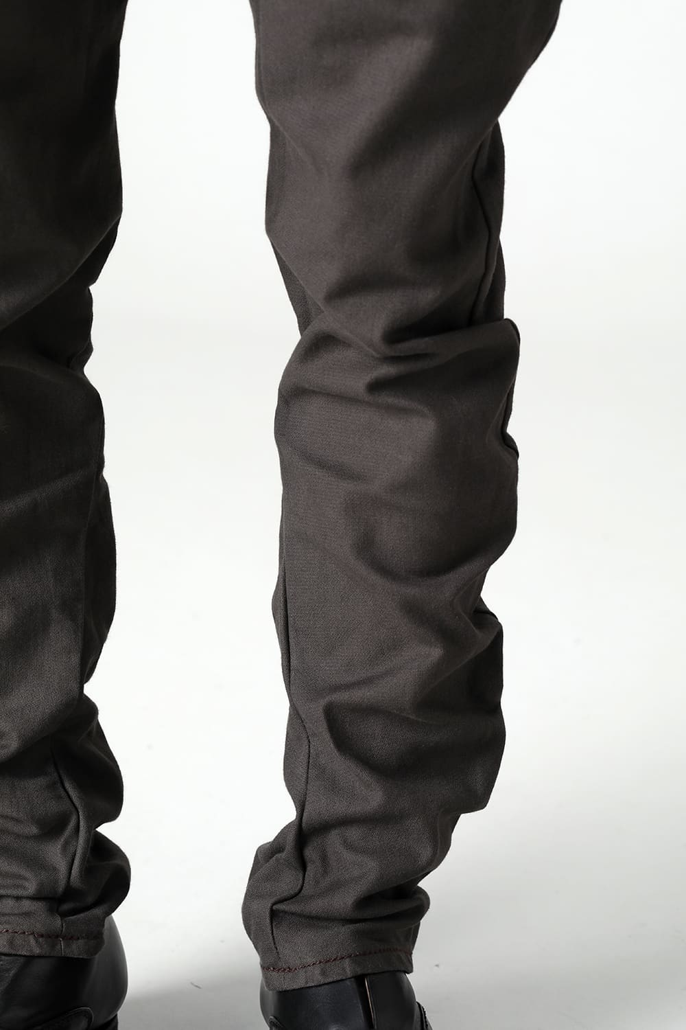 Slim pants Cavalry twill Garment wash Lava Stone