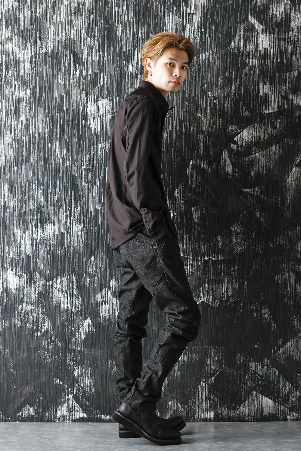 Denim 13oz cotton selvedge Black