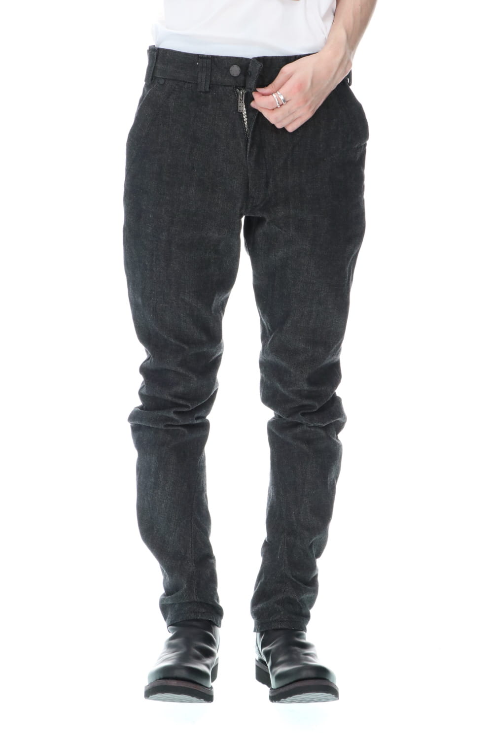 Denim 13oz cotton selvedge Black