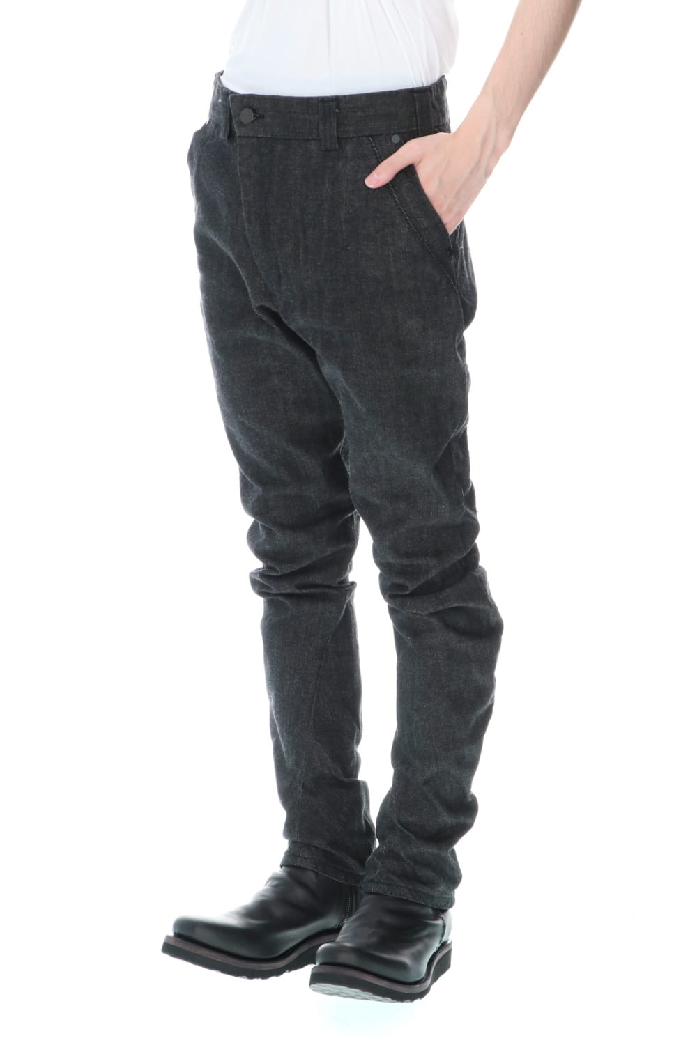 Denim 13oz cotton selvedge Black