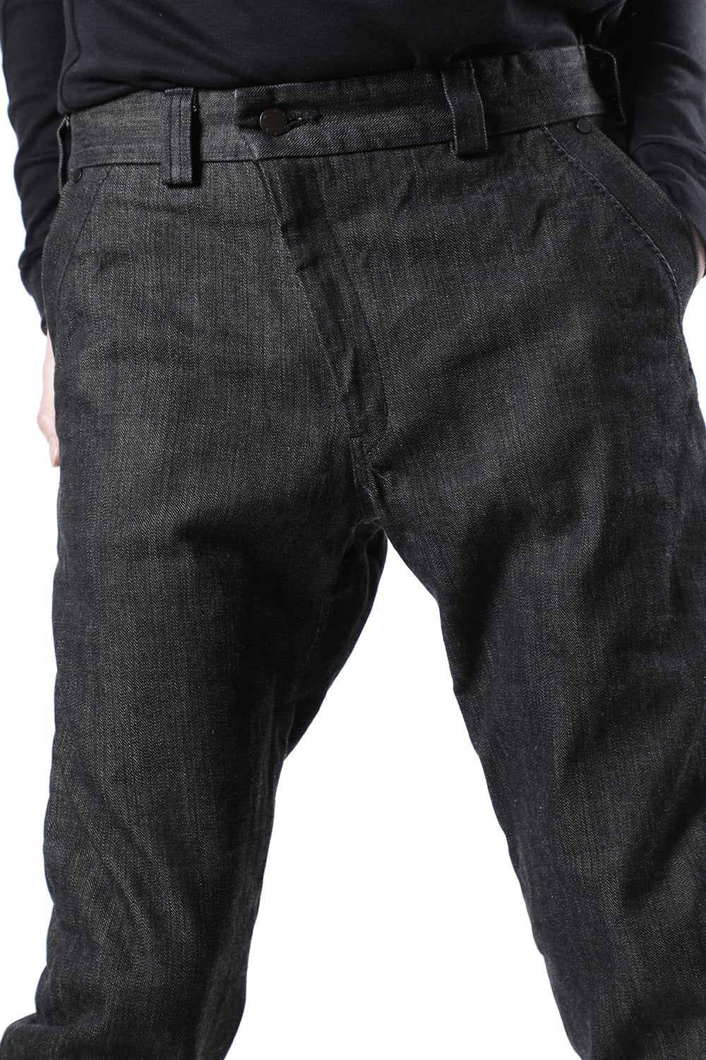 Denim 13oz cotton selvedge Black