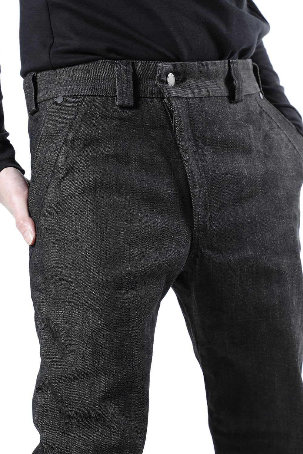 Denim 13oz cotton selvedge Black