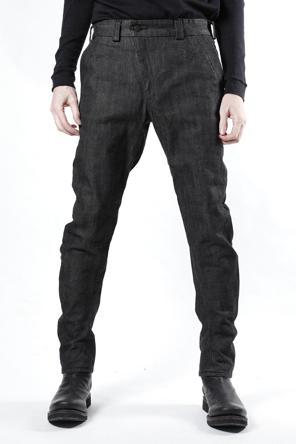 Denim 13oz cotton selvedge Black