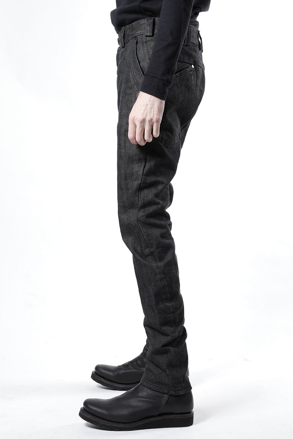 Denim 13oz cotton selvedge Black