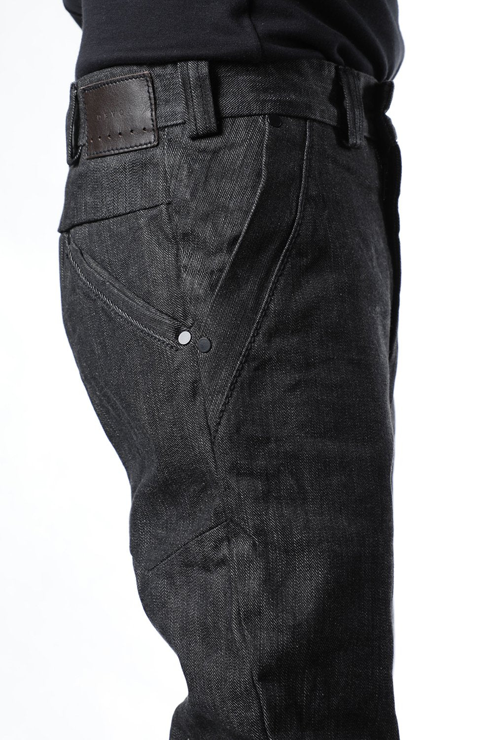 Denim 13oz cotton selvedge Black