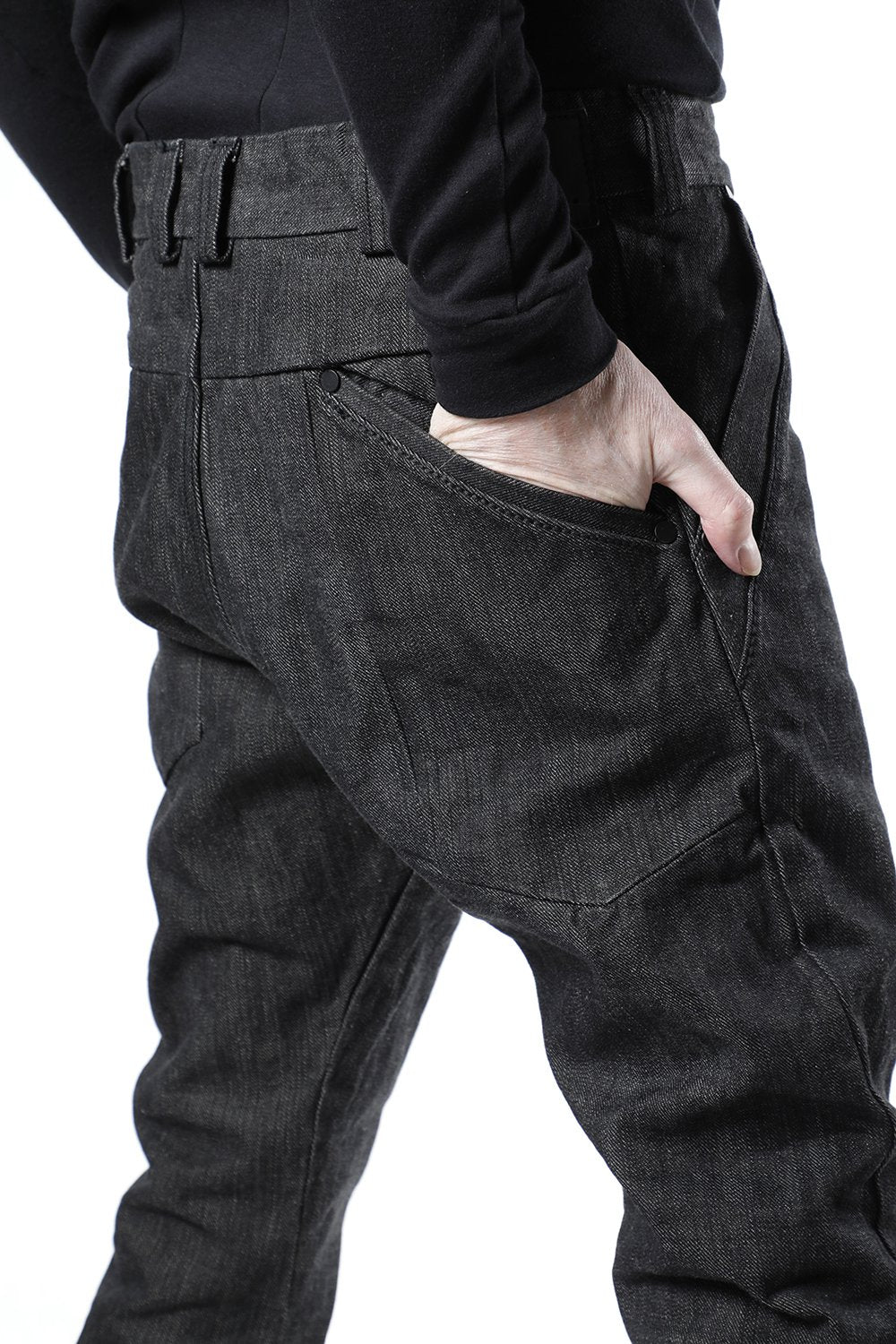 Denim 13oz cotton selvedge Black