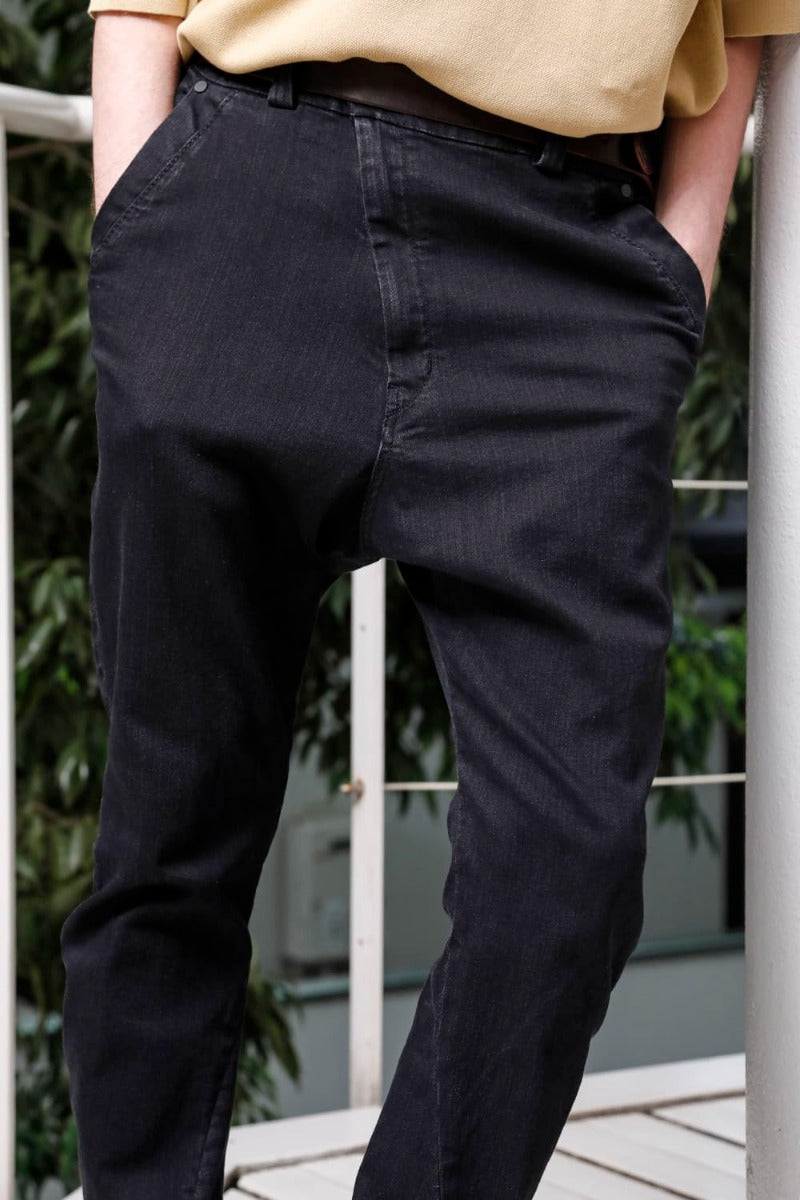 スリム パンツ 9oz ストレッチ デニム Black