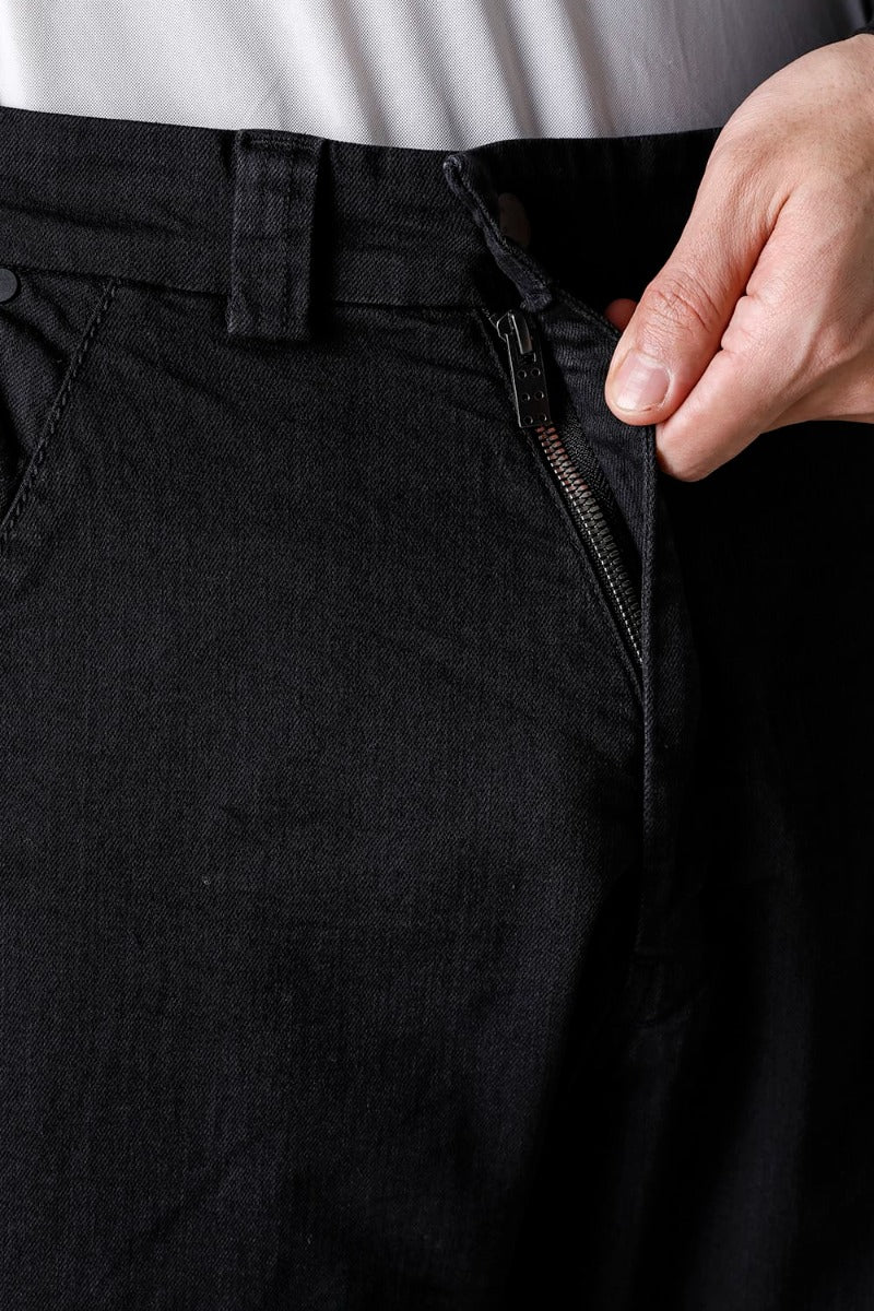 スリム パンツ 9oz ストレッチ デニム Black